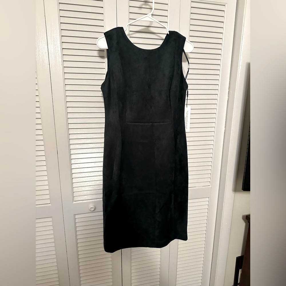 Brand new Calvin Klein green suede dress